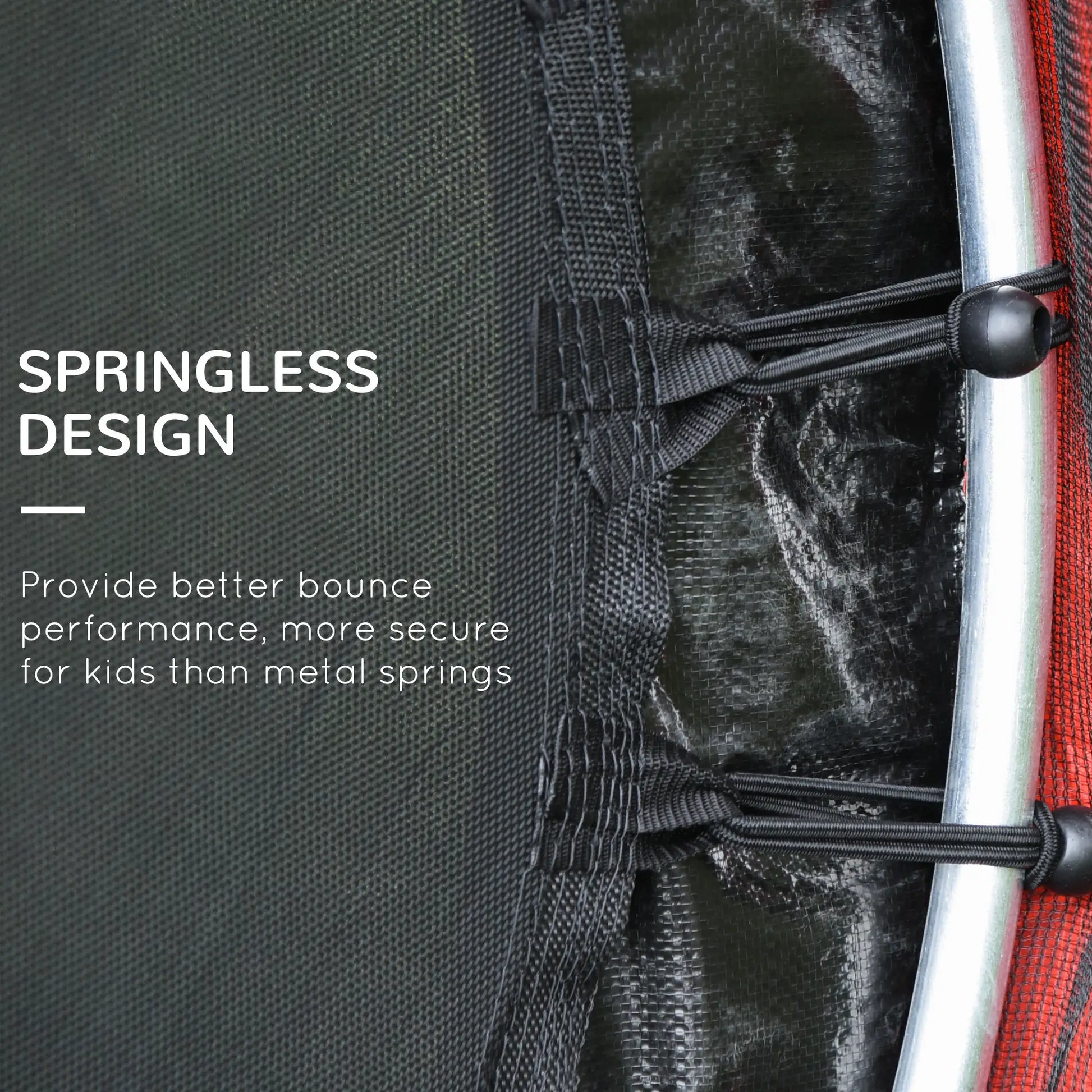 55" Kids Trampoline with Enclosure Net, Indoor/Outdoor, Age 3-6, Red Trampolines at Gallery Canada