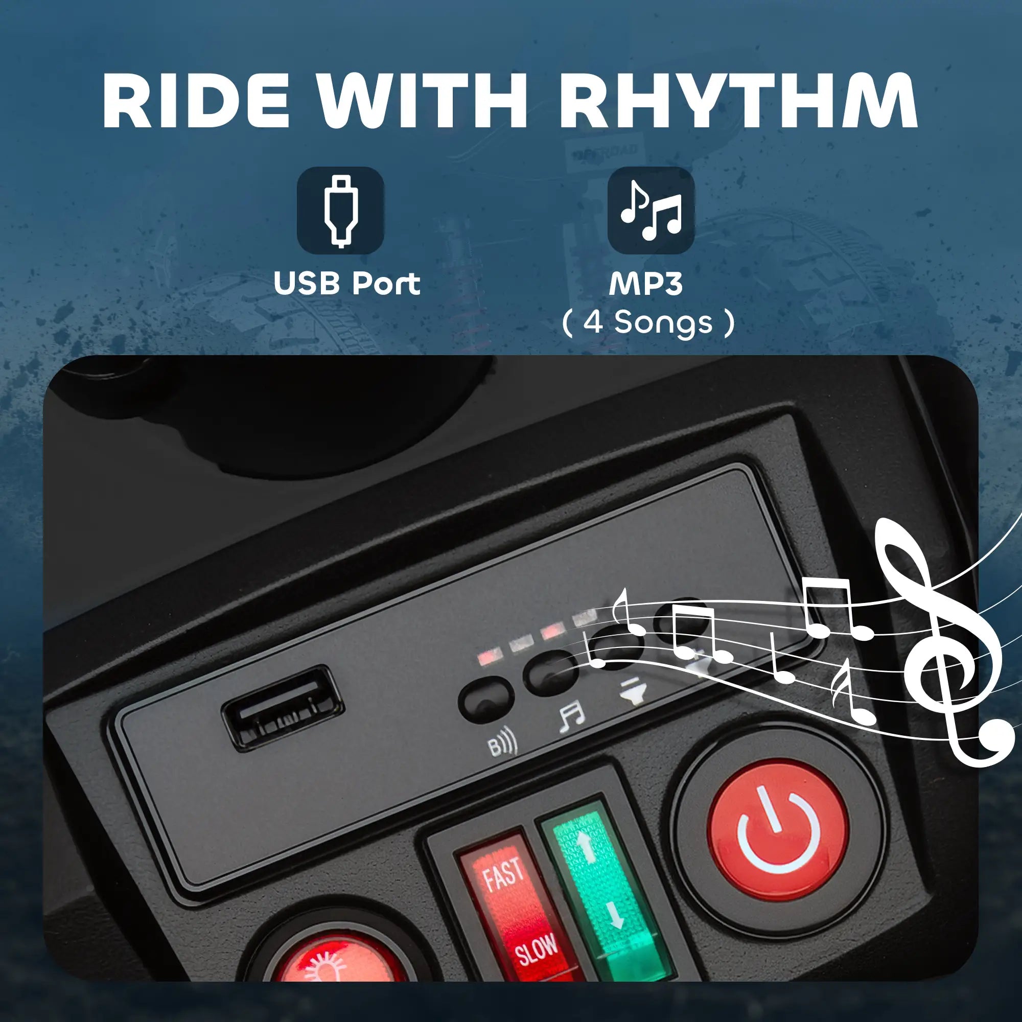 2-Seater All-Terrain 4 Wheeler, 24V Kids ATV, Electric Quad Car, Black Electric Toy Cars at Gallery Canada