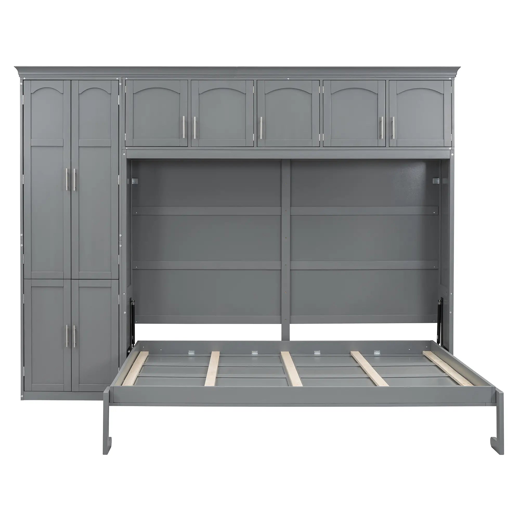 Murphy Bed with Storage, Space-saving Wall Bed, 117.5