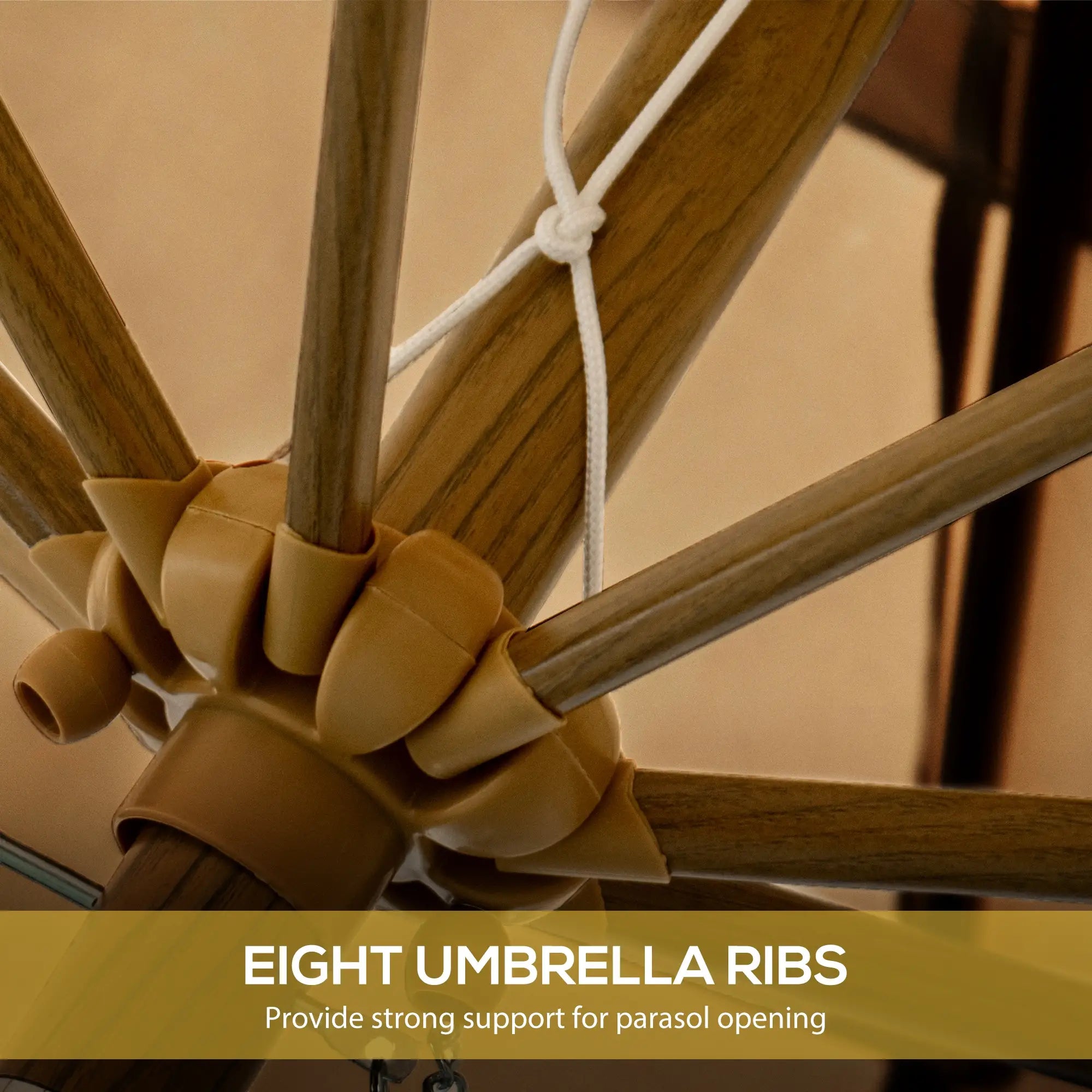 9 ft Outdoor Patio Umbrella, Push Button Tilt Crank, Khaki Patio Umbrellas at Gallery Canada
