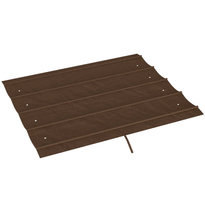 Retractable Pergola Canopy, 10' x 7' Sun Shade Cover, UV30+, Coffee Gazebo Canopy Replacement at Gallery Canada