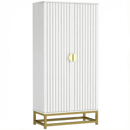 47 In Kitchen Pantry Cabinet, Freestanding Storage With 12 Door Shelves