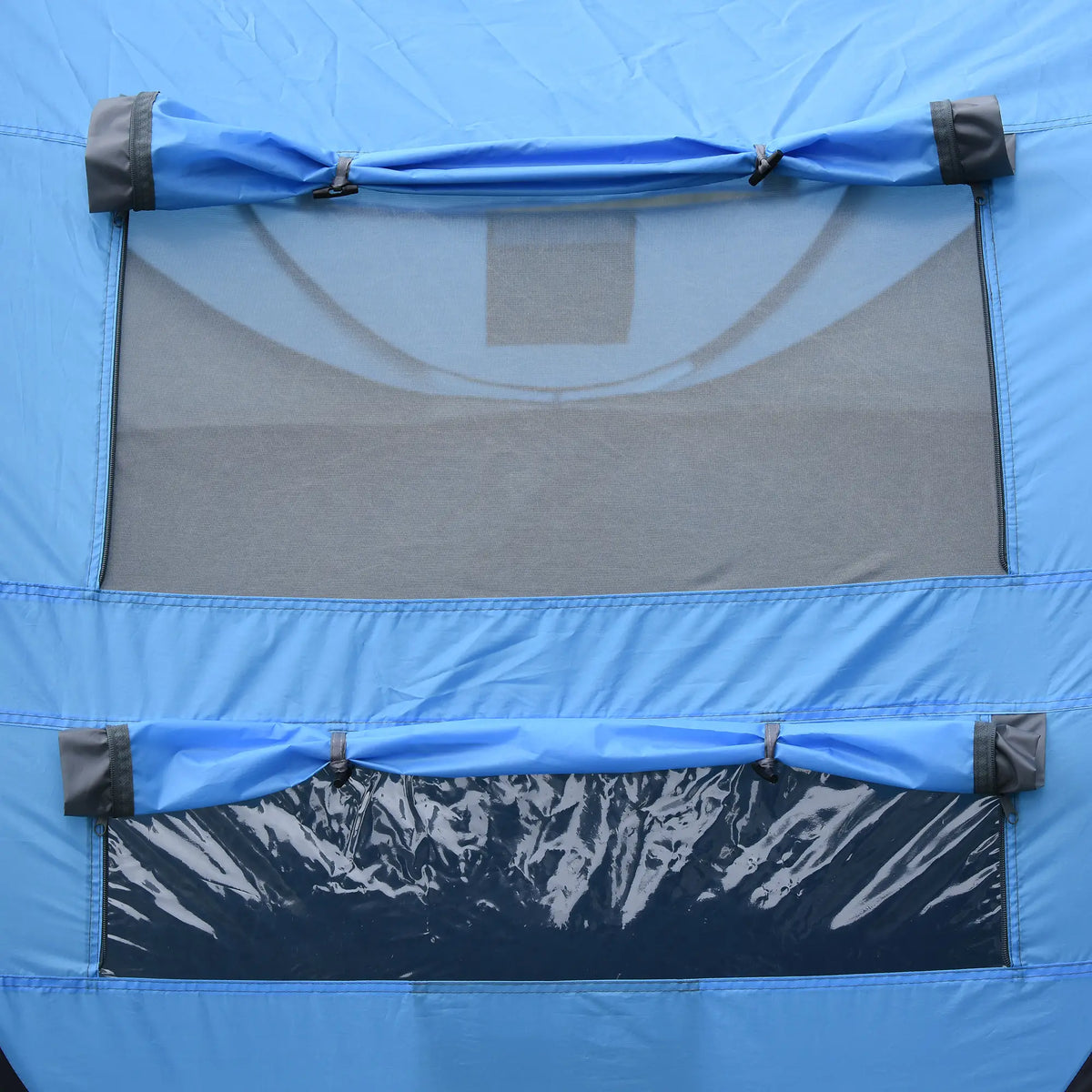 4 Person Pop Up Tent, Automatic Setup, With Doors, Windows, Carry Bag, Blue Camping Tents at Gallery Canada