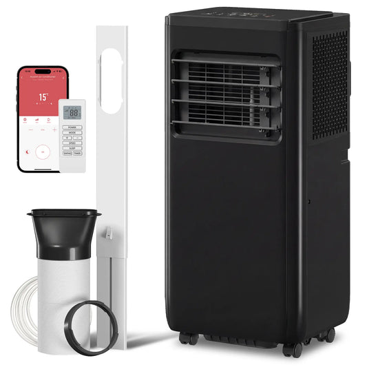 8000 BTU Portable Air Conditioner, Dehumidifier, Fan, WiFi, Black Air Conditioner Black at Gallery Canada