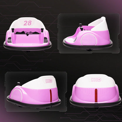 12V Bumper Car, 360 Remote Control, Lights Music Horn, 1.5-5 Years, Pink Electric Toy Cars at Gallery Canada