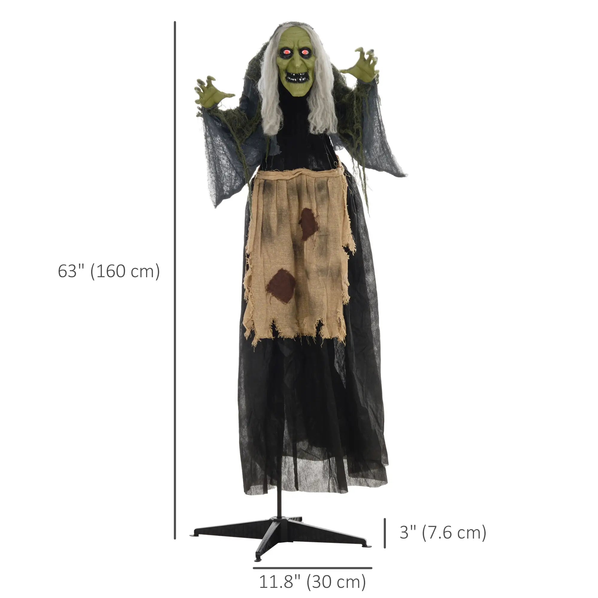 Witch Halloween Animatronic with Sound Activated Halloween Decorations at Gallery Canada