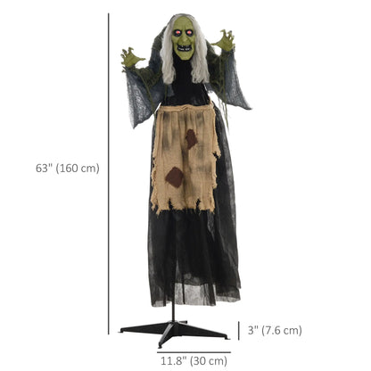 Witch Halloween Animatronic with Sound Activated Halloween Decorations at Gallery Canada