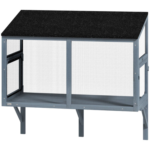 Outdoor Cat Enclosure, Expandable Wooden Cat House, 39.4