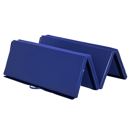 4'x6'x2'' Folding Exercise Mat, Yoga, MMA, Martial Arts, Blue Gymnastics Mats Blue at Gallery Canada