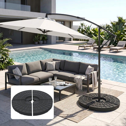 Set Of 4 Umbrella Base Weights, Outdoor Parasol Holder, Portable Umbrella Bases at Gallery Canada