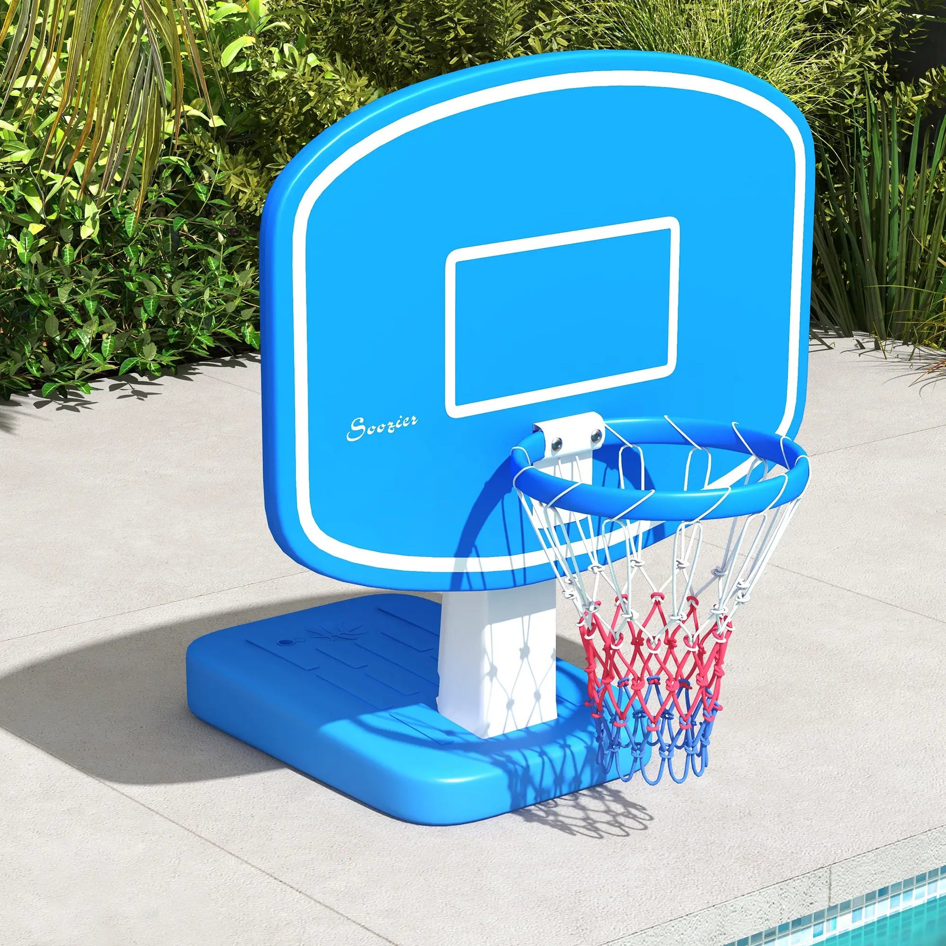 2-in-1 Pool Basketball Hoop and Volleyball Set, Portable with Fillable Base Basketball at Gallery Canada