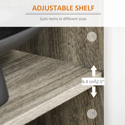 Modern Sideboard Buffet, Dining Cabinet, Adjustable Shelves, Grayish Brown Bar Cabinets at Gallery Canada