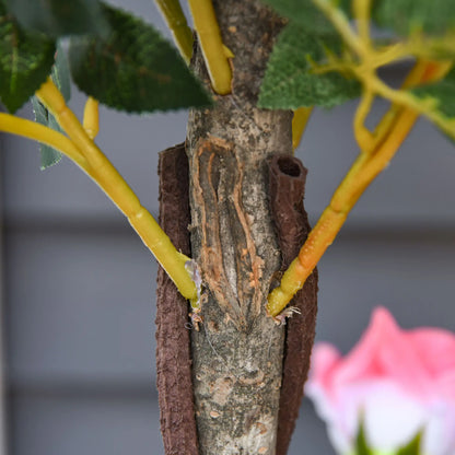 3FT Pink Rose Artificial Plant in Pot, Fake Plant for Home Decor, Pink Artificial Trees at Gallery Canada