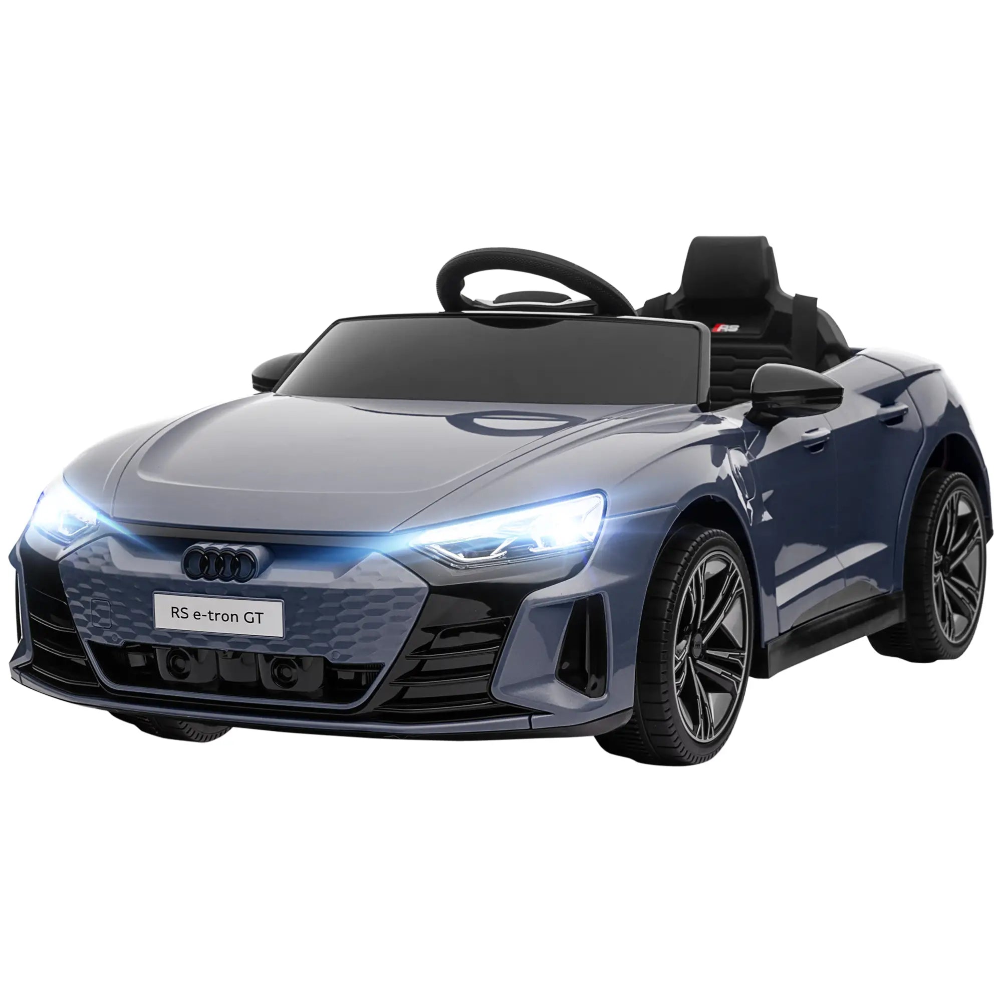 12V Ride-On Car With Remote Control, 3.1 MPH, Grey Electric Toy Cars Grey at Gallery Canada