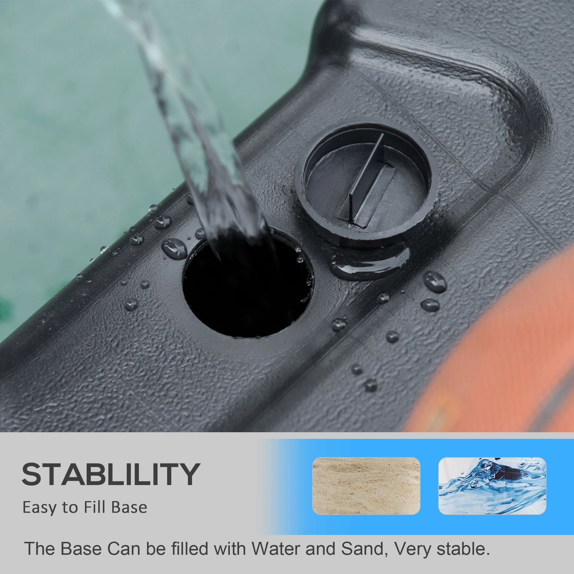 6.5'-10' Adjustable Basketball Hoop Stand, Outdoor for Kids Youth Adult Basketball at Gallery Canada