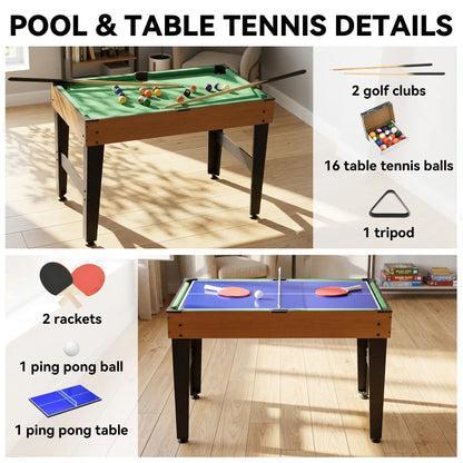 43'' Multi-Gaming Table, Billiards Hockey Tennis Foosball, Family Fun Game Tables at Gallery Canada