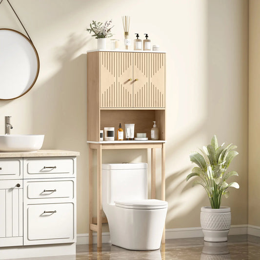 Over Toilet Storage Cabinet, Adjustable Shelf, Oak Bathroom Cabinets Oak at Gallery Canada