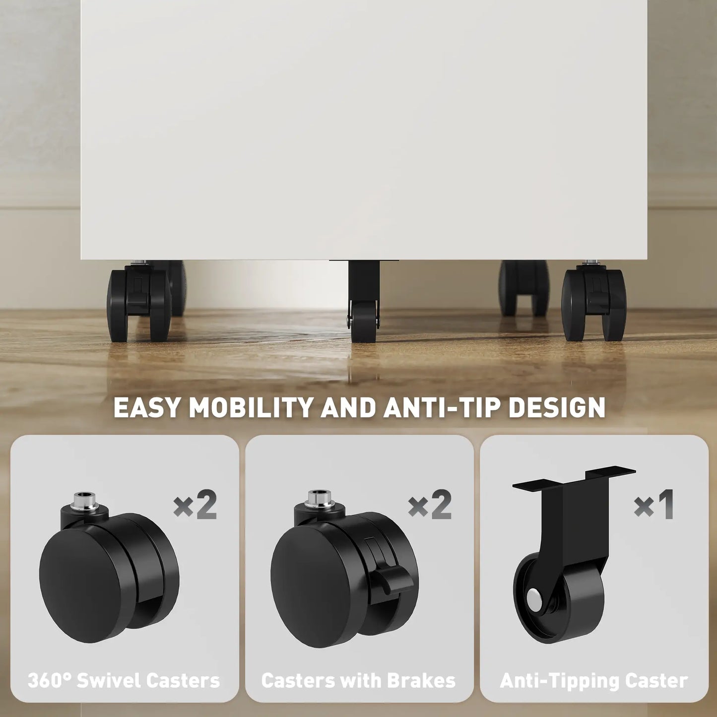 3 Drawer Steel Filing Cabinet with Lock, Hanging Bar, White Office Cabinets & Cupboards at Gallery Canada