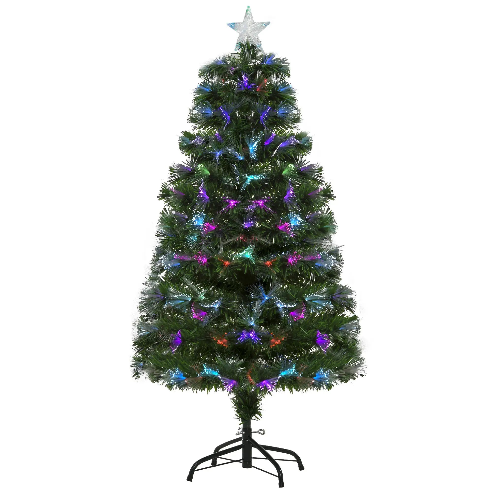 4ft Pre-Lit Fiber Optic Christmas Tree, Artificial Spruce, Star Top Artificial Christmas Trees at Gallery Canada