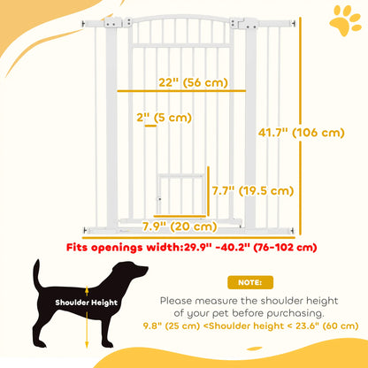 30-41 Inch Extra Wide Pet Gate, Small Door, 42 Inch H, Extension Kit Pet Gates at Gallery Canada