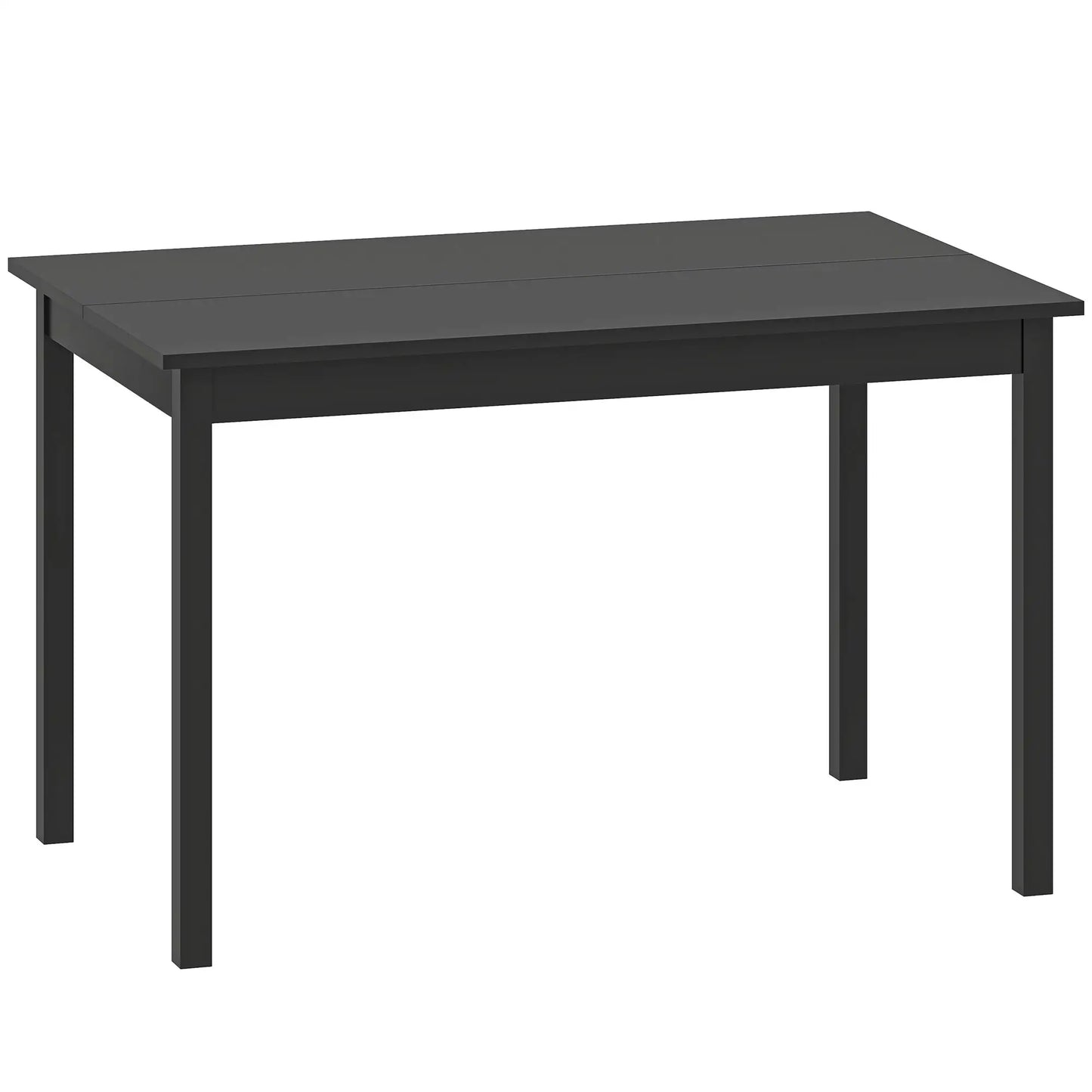 47" x 30" Dining Table, Farmhouse Pine Wood Frame, Black Dining Tables Black at Gallery Canada