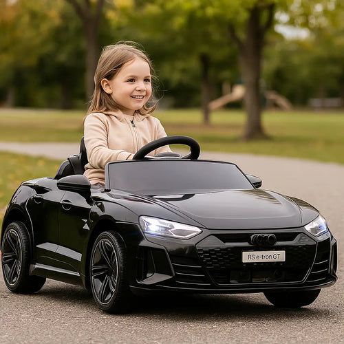 12V Ride-On Toy Car with Remote Control, 3.1 MPH, Black