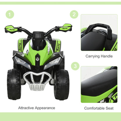 Kids Ride on Car, 4 Wheels, Music, for 18-36 M, Green