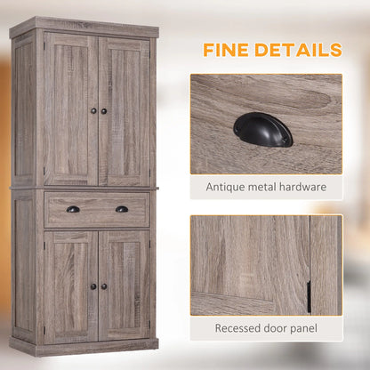 Kitchen Cabinet With 2 Drawers, MDF Board, Wood Grain Kitchen Pantry Cabinets at Gallery Canada