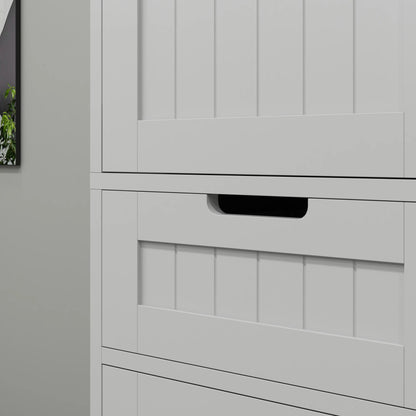 Freestanding Bathroom Cabinet with Drawer and 2 Doors, Tall Bathroom Cupboard for Kitchen, Study, Living Room Bathroom Cabinets at Gallery Canada