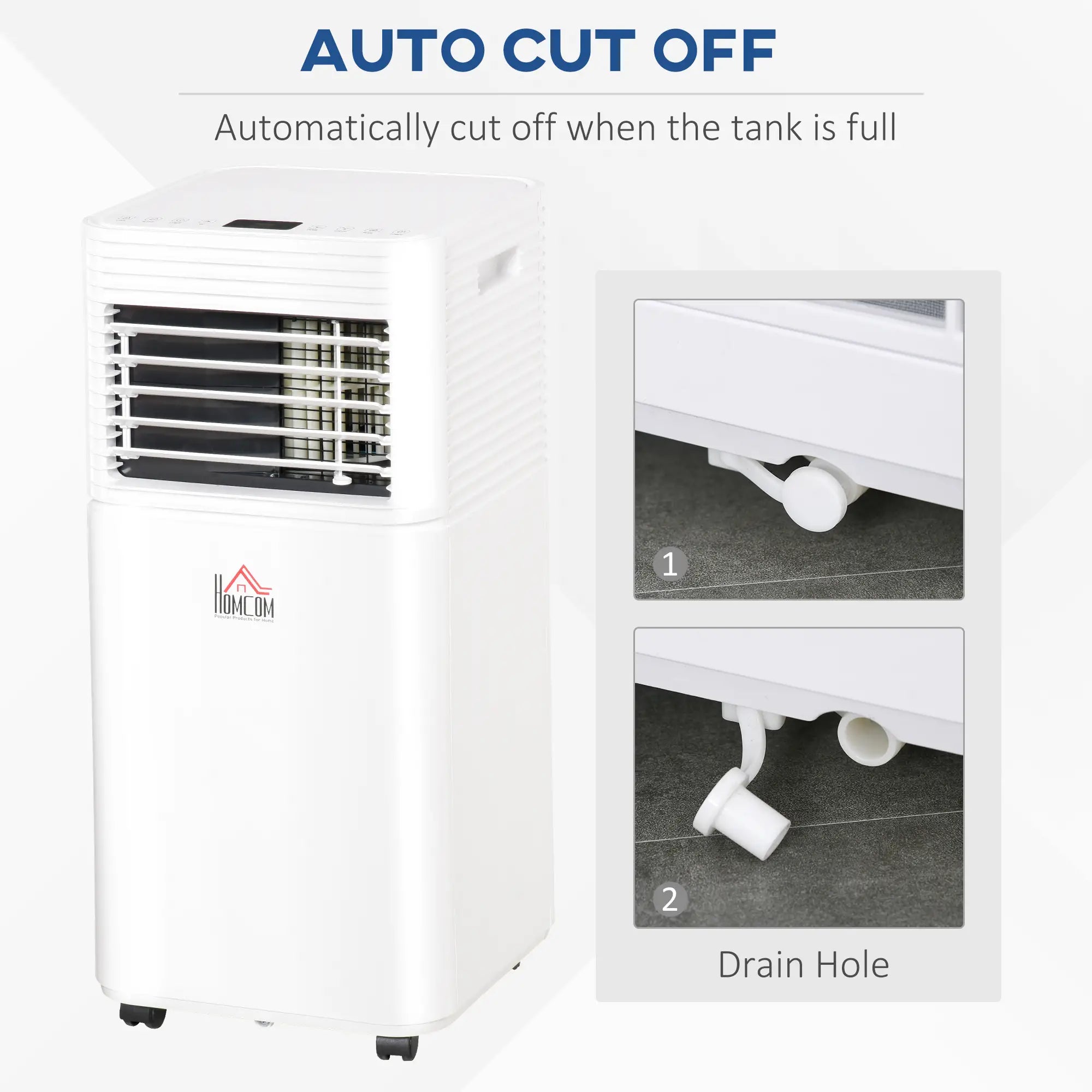 10000 BTU Portable Air Conditioner, Fan, Dehumidifier, Remote, 24H Timer, White Air Conditioner at Gallery Canada