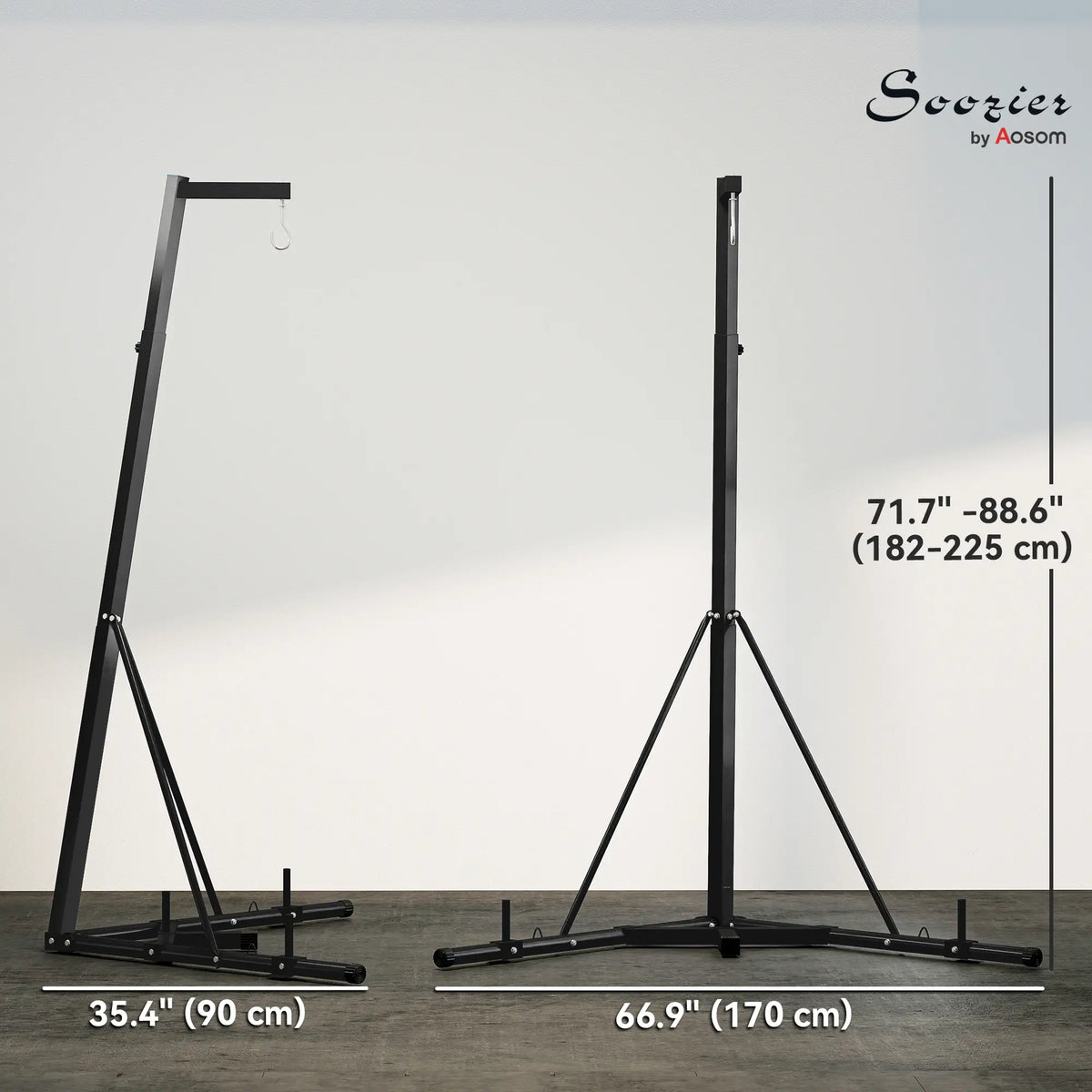 Foldable Punch Bag Stand, Adjustable Height, Freestanding, Stand Only Punching Bag Hangers at Gallery Canada