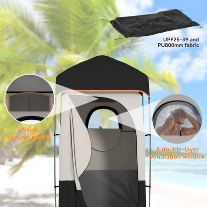 Camping Shower Tent, Portable Privacy Shelter, Black Camping Tents at Gallery Canada