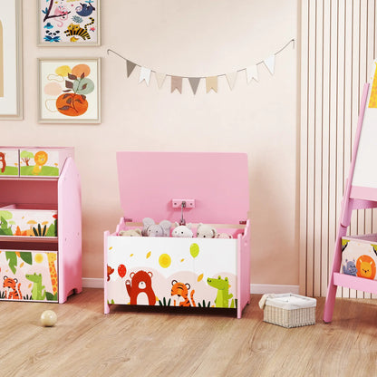 Kids Storage Chest with Lid, Toy Box Organizer, Pink Baby & Kids Storage at Gallery Canada