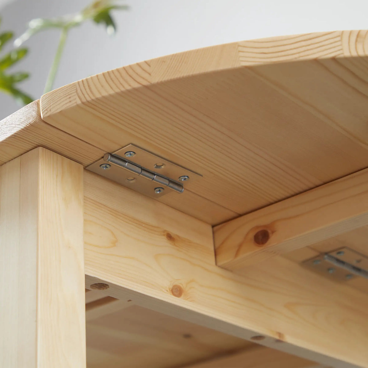 Solid Wood Drop Leaf Kitchen Table, Folding Dining Table, Natural Bar Tables & Dining Tables at Gallery Canada