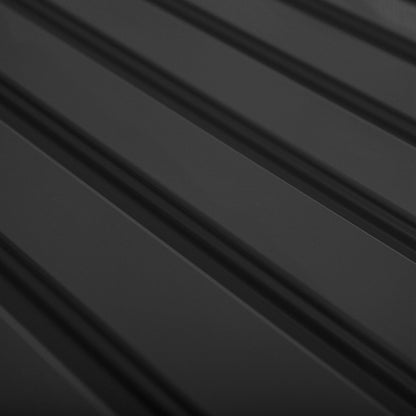 Outdoor Metal Storage Shed, Double Door with Vents, Dark Grey Sheds at Gallery Canada