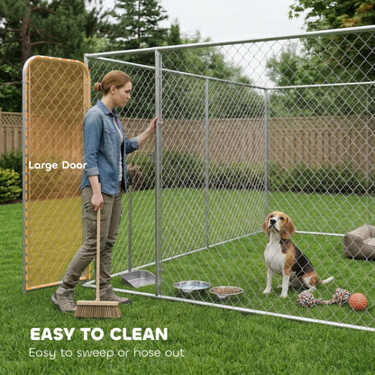 Dog Playpen, Walk-In Kennel, Galvanized Steel Frame, DIY Door Dog Kennels at Gallery Canada