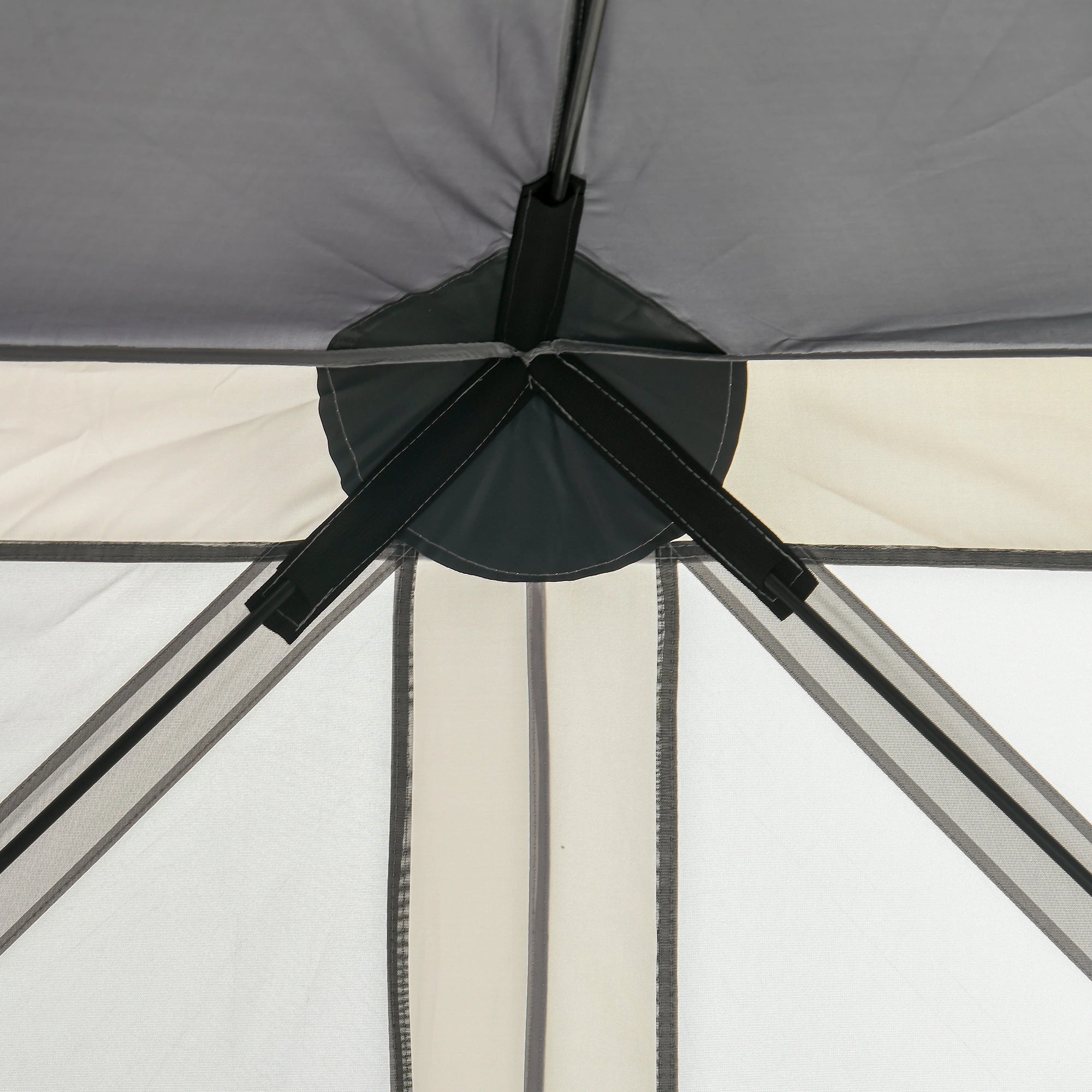 12' x 12' Hexagon Pop Up Screen Tent, Camping Shelter, Grey Pop Up Canopies at Gallery Canada