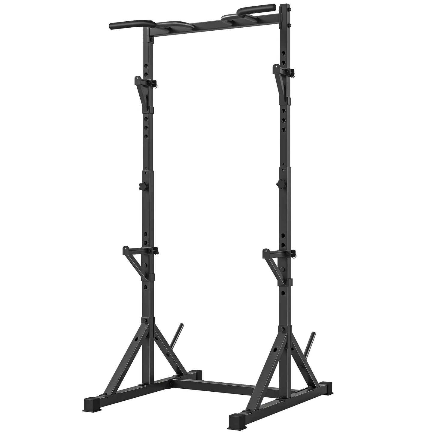 Adjustable Squat Rack, Bench Press Rack With Weight Plate Holders, Black Dumbbells & Barbells Black at Gallery Canada