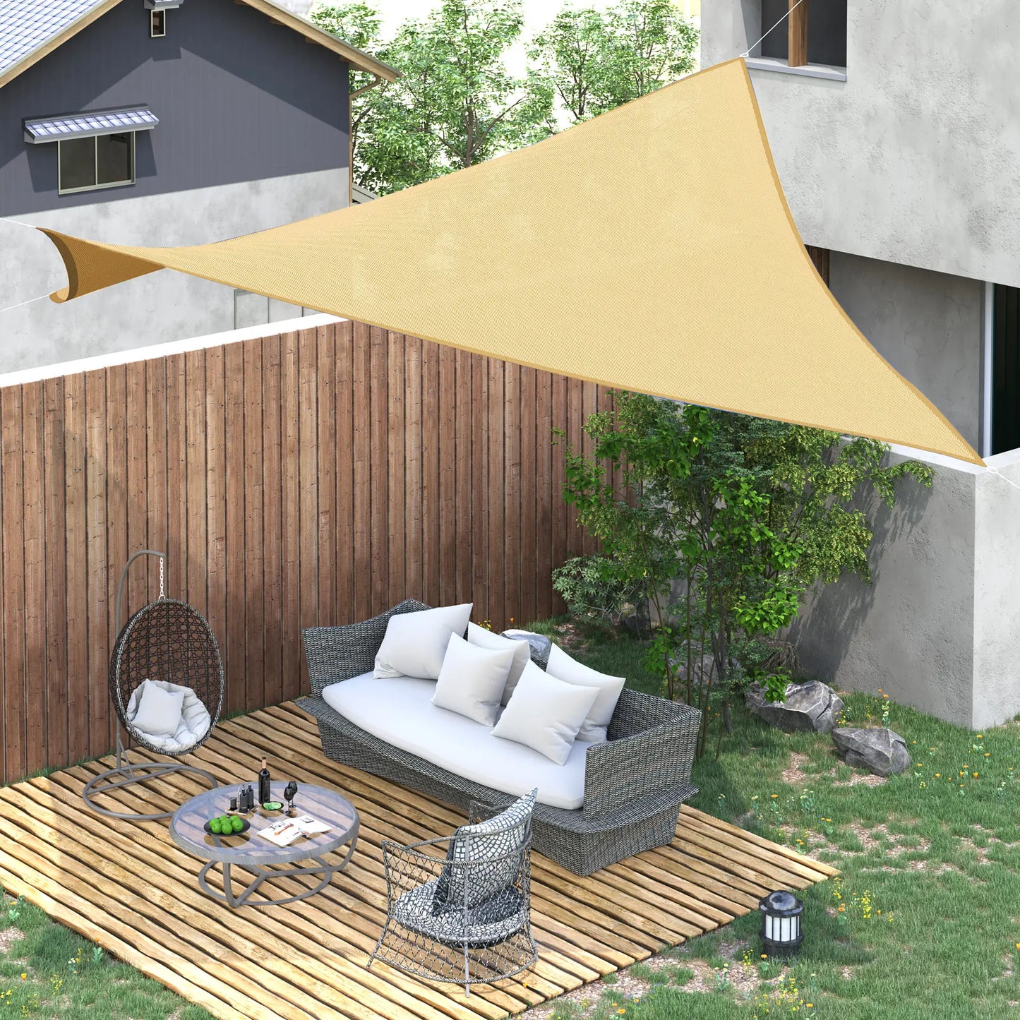 10ft x10ft Square Canopy, Sun Shade Sail, Garden Cover, UV Protector Shade Sails at Gallery Canada