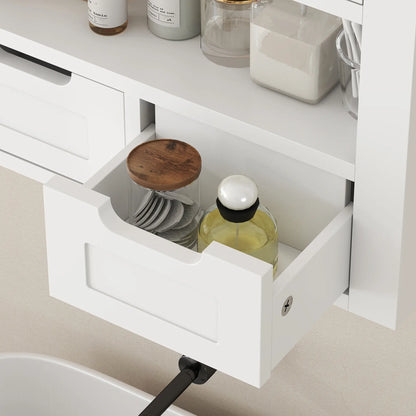 White Wall Cabinet, Medicine Cabinet With Shelf, 24 Inch, White Wall Mounted Cabinets at Gallery Canada