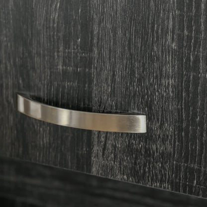 71" Kitchen Buffet with Hutch, Freestanding Cabinet, Black Kitchen Pantry Cabinets at Gallery Canada