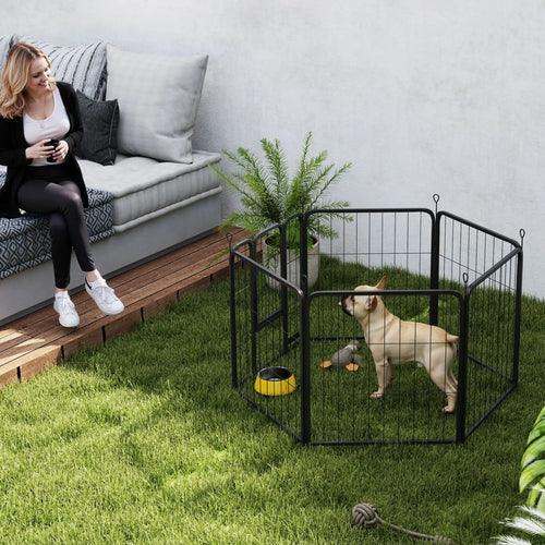 6 Panels Heavy Duty Dog Playpen, 24