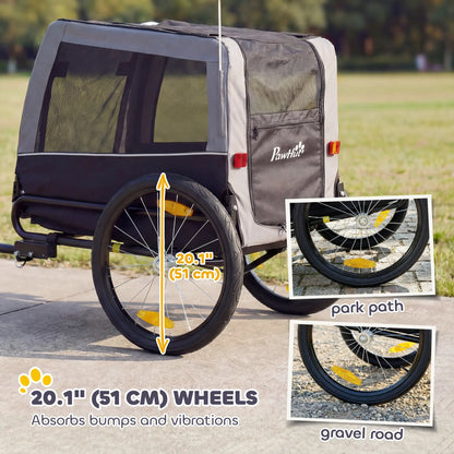 Dog Bike Trailer, Pet Cart Carrier, Large Wheels, 2 Doors Dog Bike Trailers & Strollers at Gallery Canada