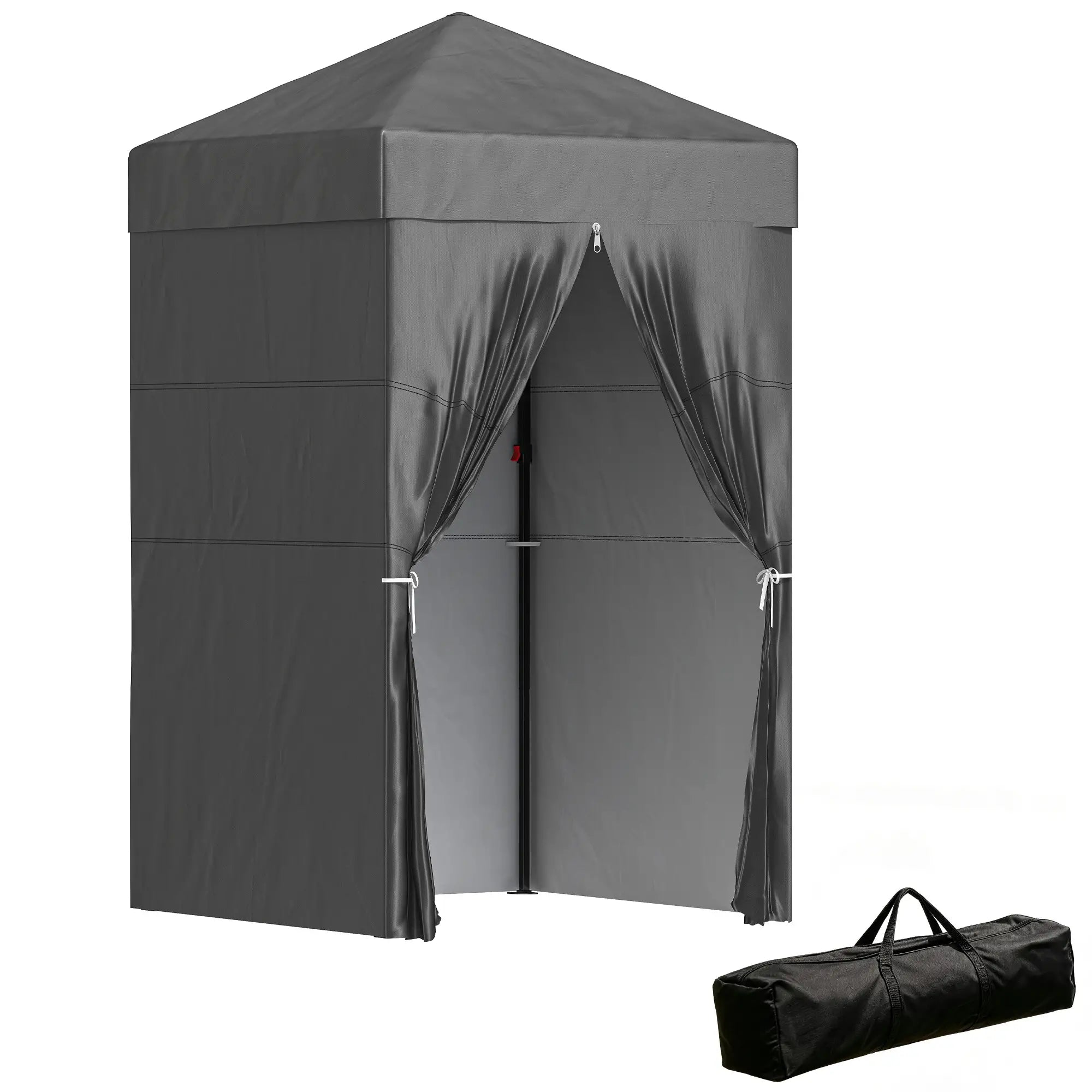 4x4 ft Pop Up Canopy Tent, UPF 50+ Changing Room, Dark Grey Pop Up Canopies at Gallery Canada
