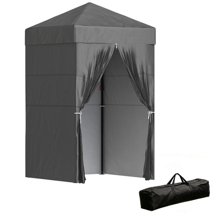 4x4 ft Pop Up Canopy Tent, UPF 50+ Changing Room, Dark Grey Pop Up Canopies at Gallery Canada