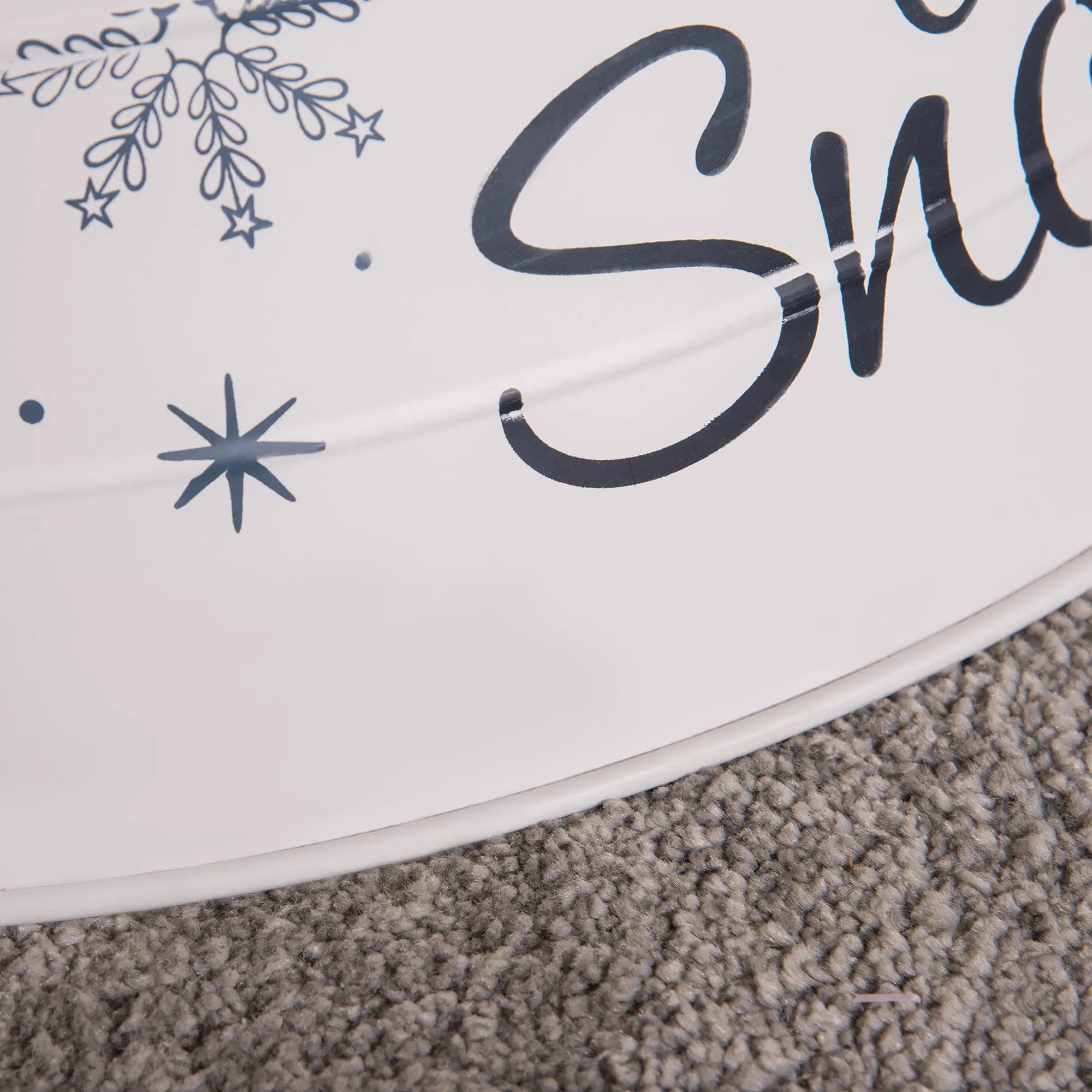 Metal Christmas Tree Collar, 26 Inch, Holiday Decoration, White Christmas Trees at Gallery Canada