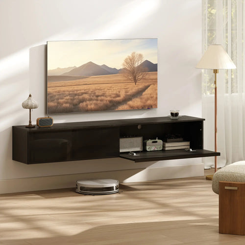 Wall Mounted TV Stand, Floating Cabinet With Storage, For TVs Up To 70