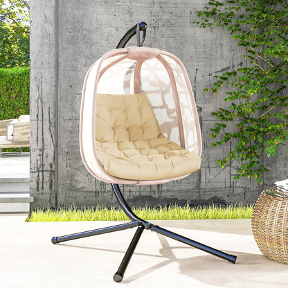 Outdoor Swing Cushion, Tufted Patio Cushion, Beige Patio Chair Cushions at Gallery Canada