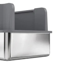 Stainless Steel Sifting Litter Box With Scoop And 10 Pads Cat Litter Box Enclosures at Gallery Canada