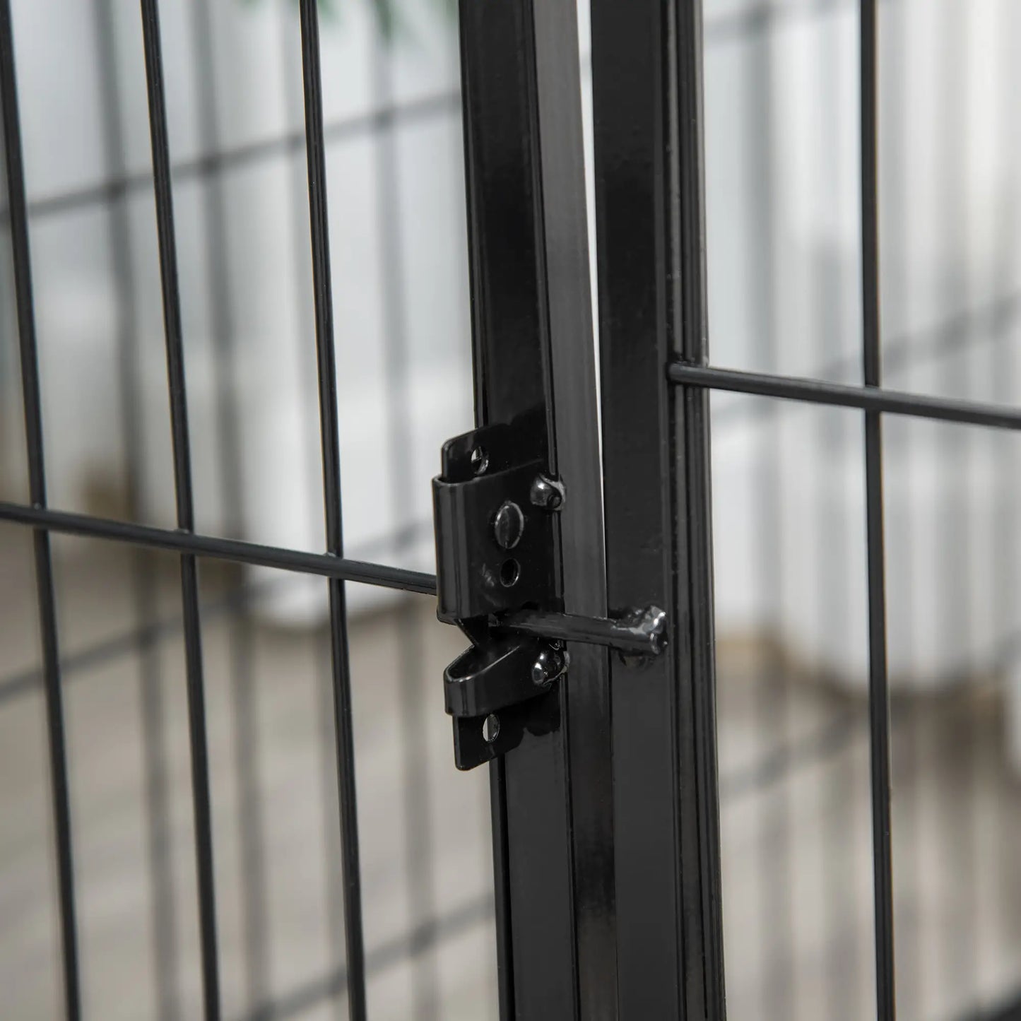 32"W 4-Panel Metal Dog Playpen, Indoor Outdoor Pet Fence, Black Houses, Kennels & Pens at Gallery Canada